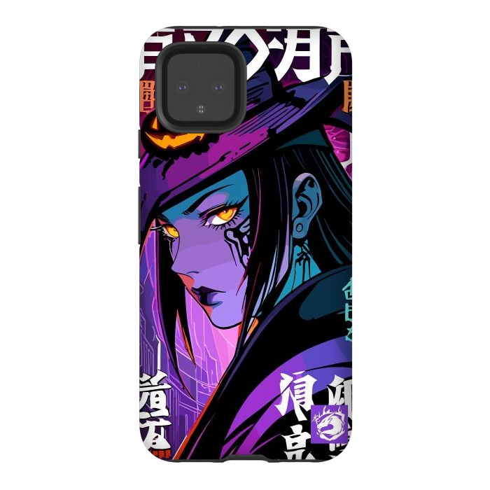 Pixel 4 StrongFit Halloween Purple Witch by LM2Kone