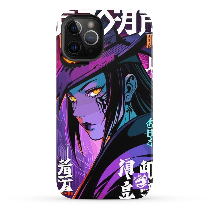 iPhone 12 Pro StrongFit Halloween Purple Witch by LM2Kone