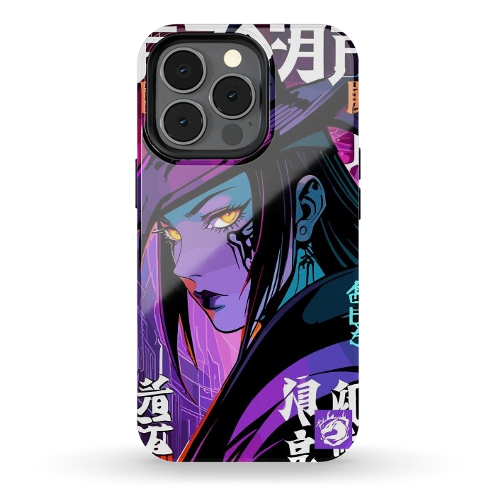 iPhone 13 pro StrongFit Halloween Purple Witch by LM2Kone