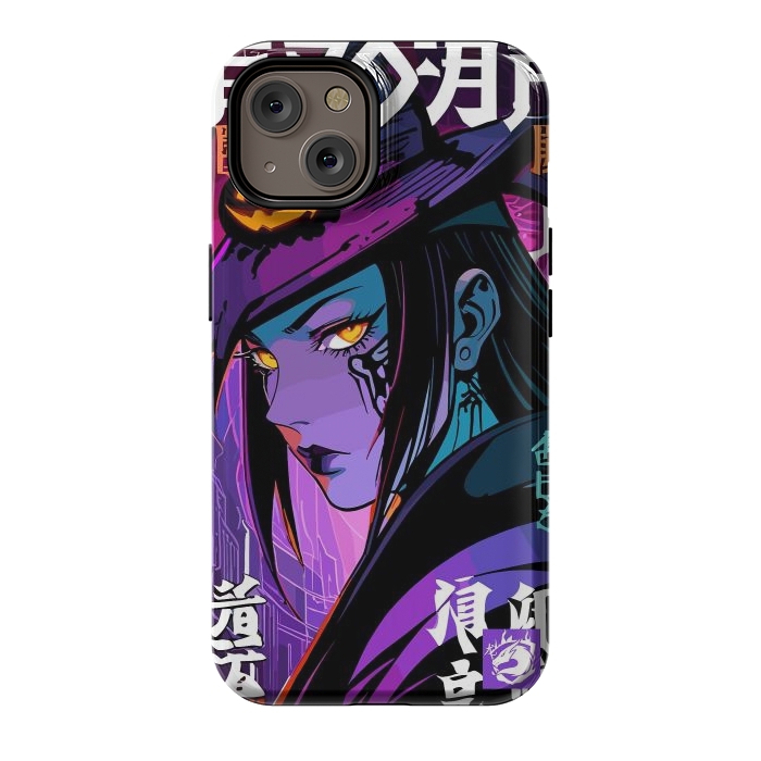 iPhone 14 StrongFit Halloween Purple Witch by LM2Kone