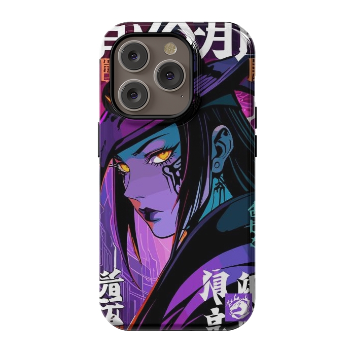 iPhone 14 Pro StrongFit Halloween Purple Witch by LM2Kone