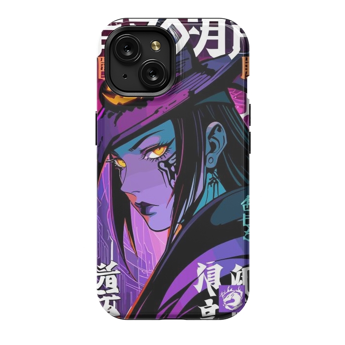 iPhone 15 StrongFit Halloween Purple Witch by LM2Kone