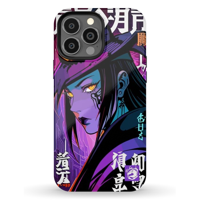 iPhone 13 Pro Max StrongFit Halloween Purple Witch by LM2Kone