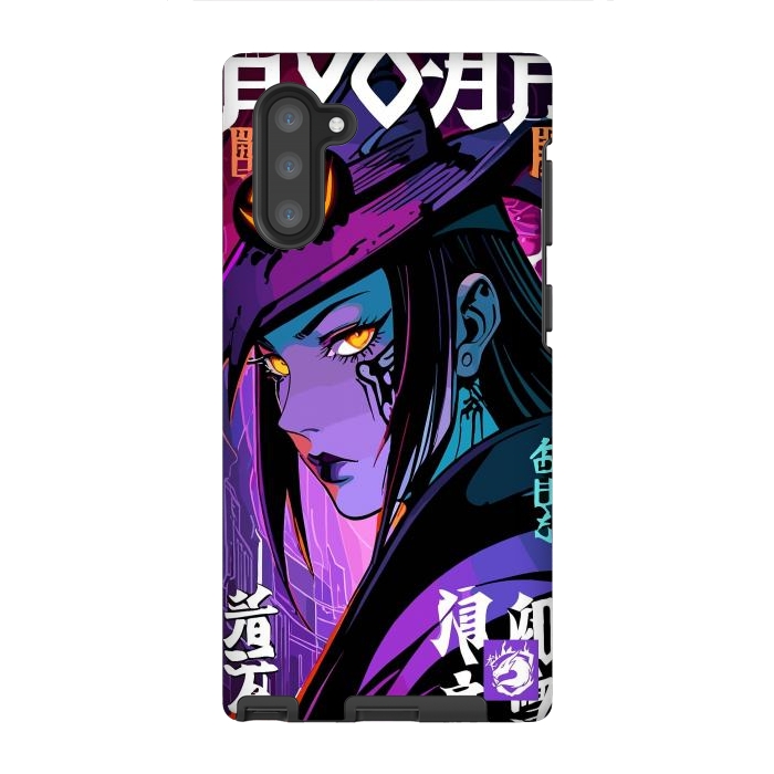 Galaxy Note 10 StrongFit Halloween Purple Witch by LM2Kone