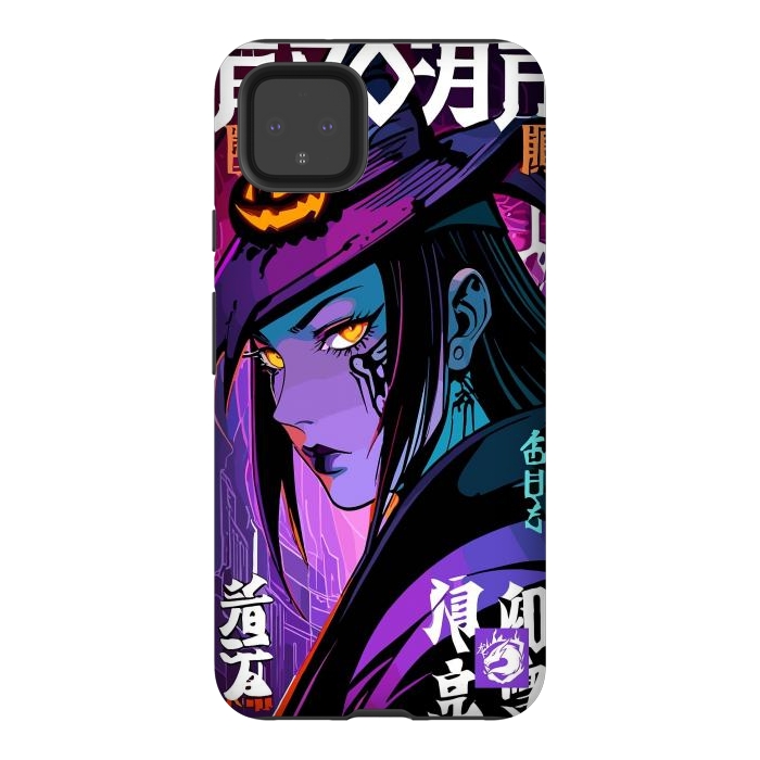 Pixel 4XL StrongFit Halloween Purple Witch by LM2Kone