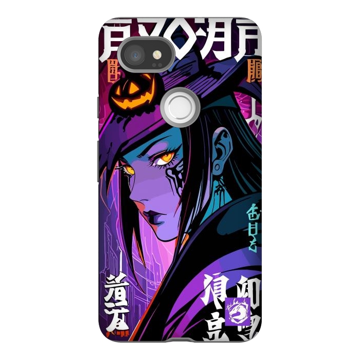 Pixel 2XL StrongFit Halloween Purple Witch by LM2Kone