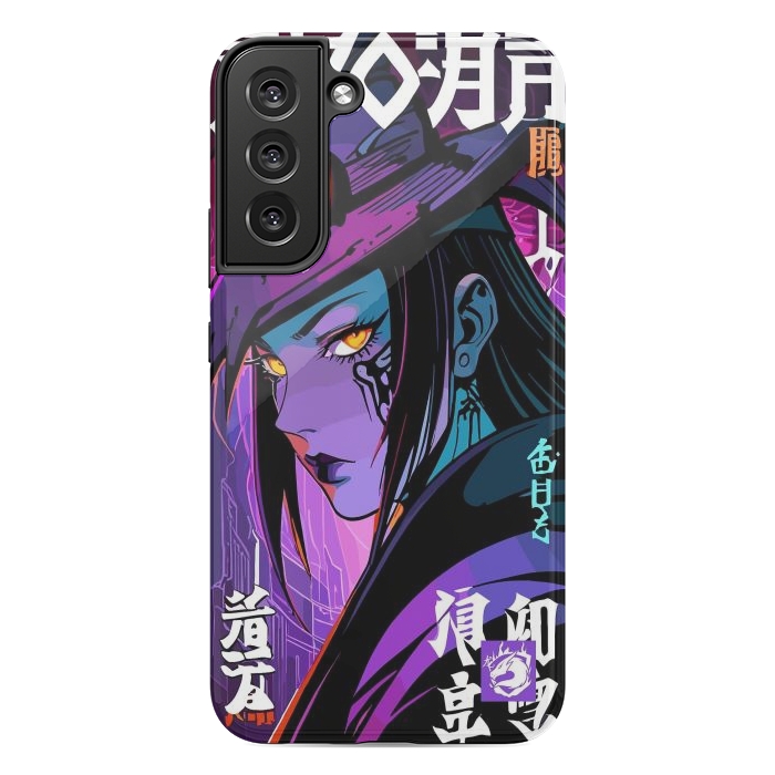 Galaxy S22 plus StrongFit Halloween Purple Witch by LM2Kone