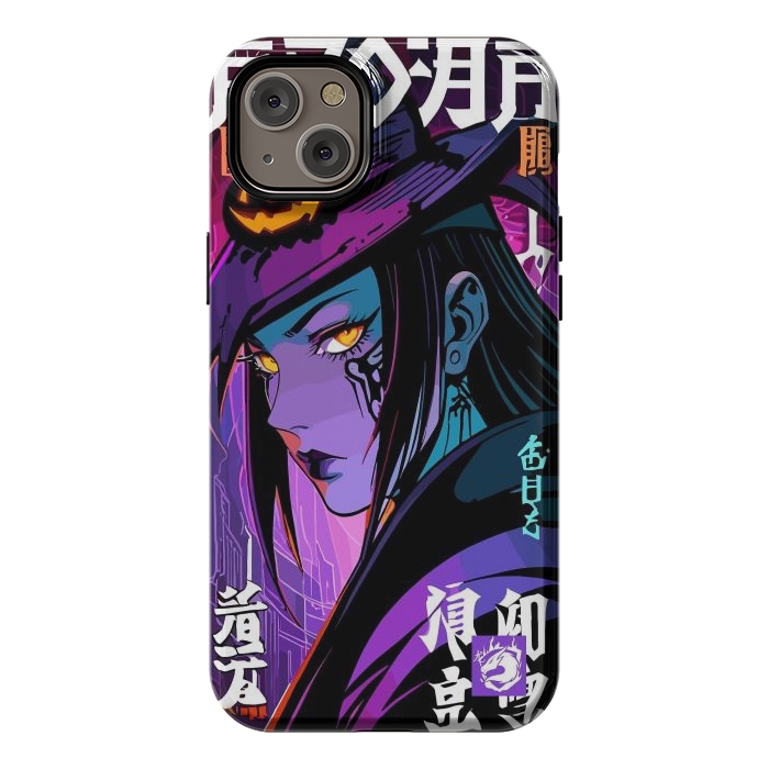 iPhone 14 Plus StrongFit Halloween Purple Witch by LM2Kone