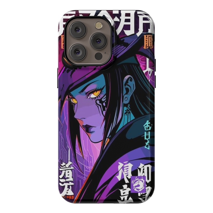 iPhone 14 Pro max StrongFit Halloween Purple Witch by LM2Kone