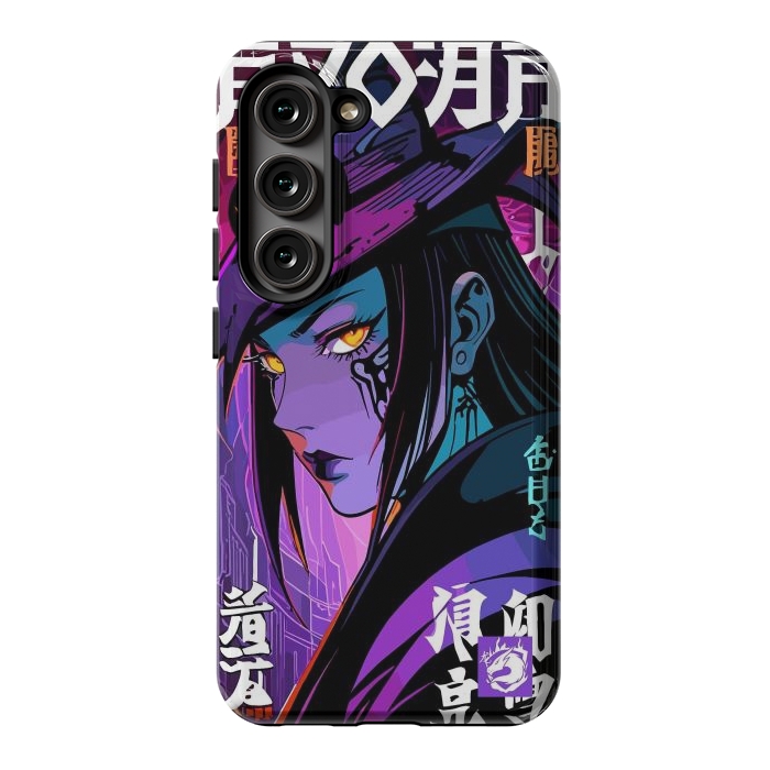 Galaxy S23 StrongFit Halloween Purple Witch by LM2Kone