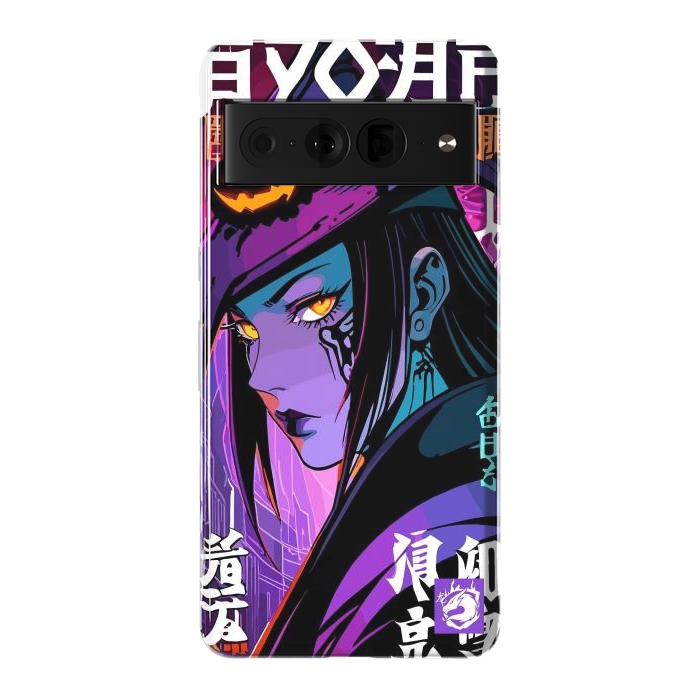 Pixel 7 Pro StrongFit Halloween Purple Witch by LM2Kone