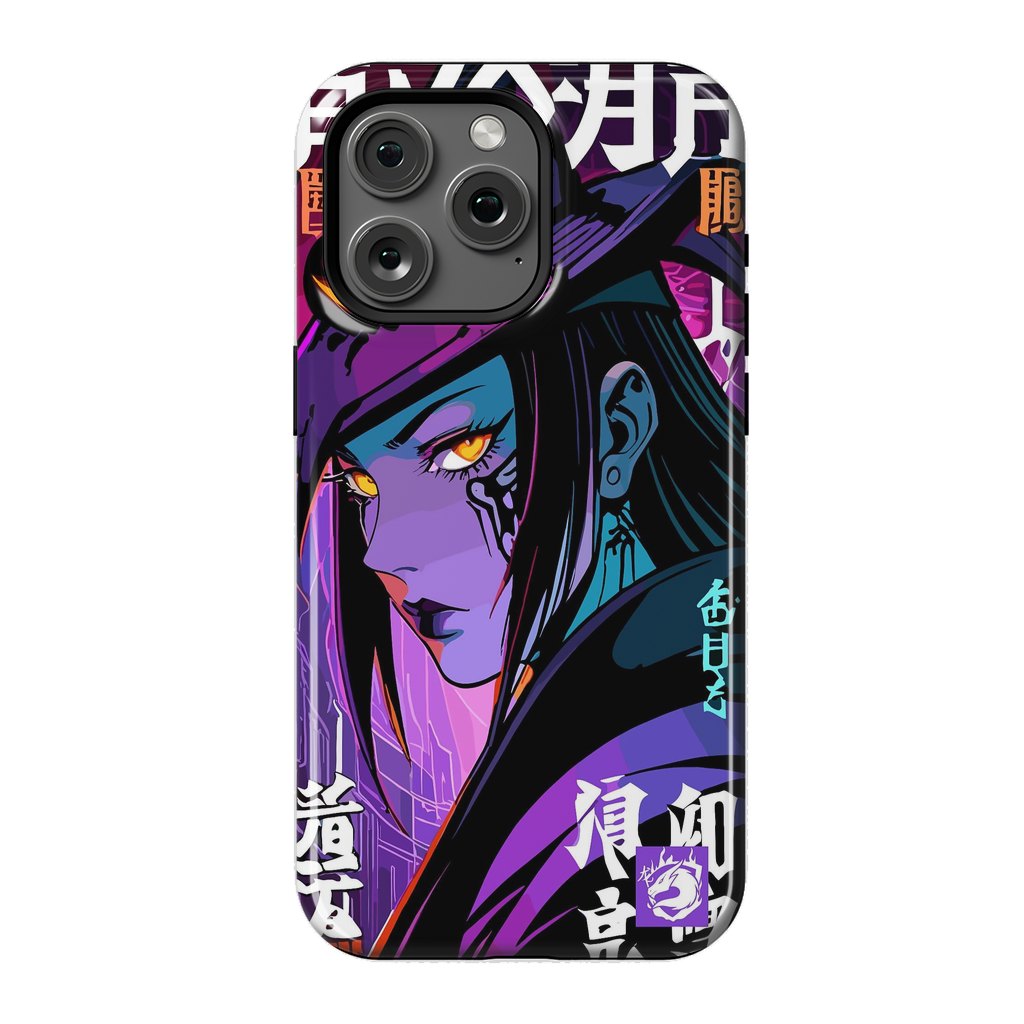 iPhone 15 Pro Max StrongFit Halloween Purple Witch by LM2Kone