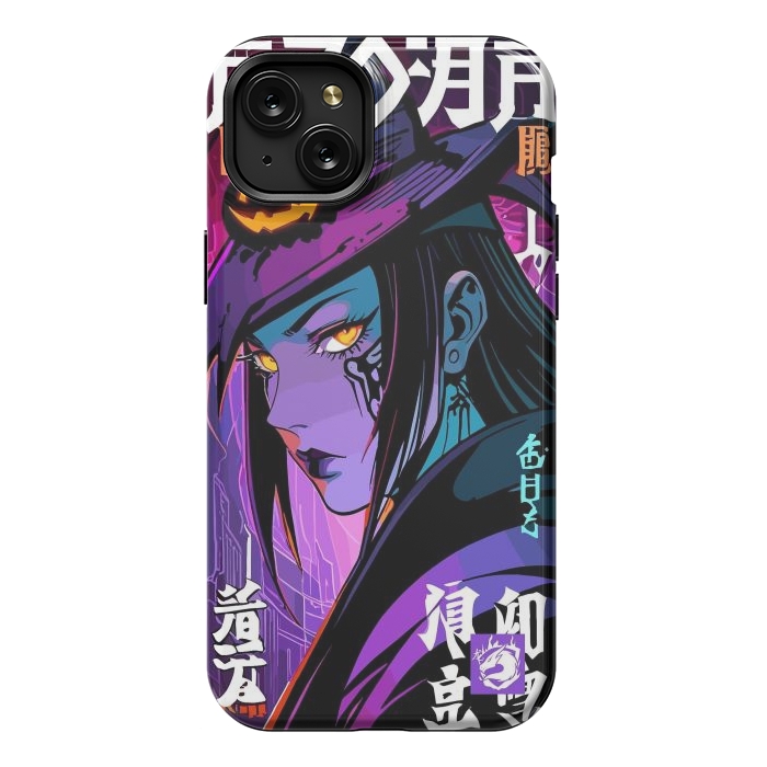 iPhone 15 Plus StrongFit Halloween Purple Witch by LM2Kone