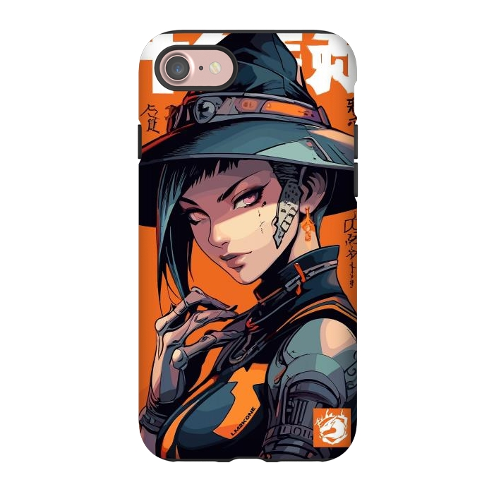 iPhone 7 StrongFit Orange Halloween Witch by LM2Kone