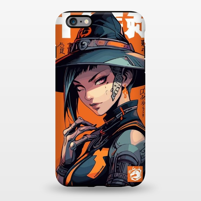 iPhone 6/6s plus StrongFit Orange Halloween Witch by LM2Kone