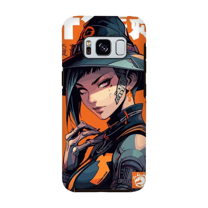 Galaxy S8 StrongFit Orange Halloween Witch by LM2Kone