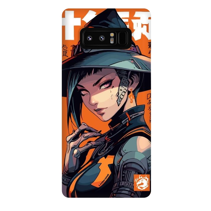 Galaxy Note 8 StrongFit Orange Halloween Witch by LM2Kone