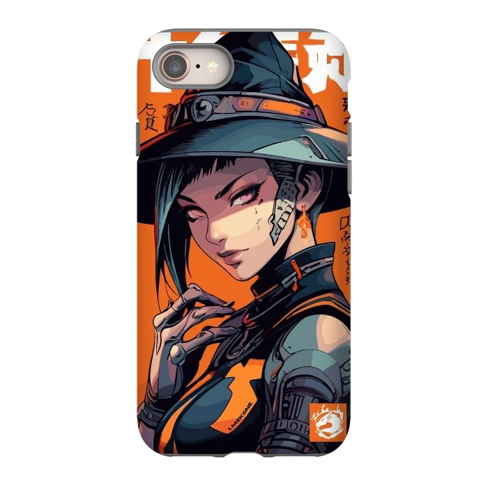 iPhone 8 StrongFit Orange Halloween Witch by LM2Kone