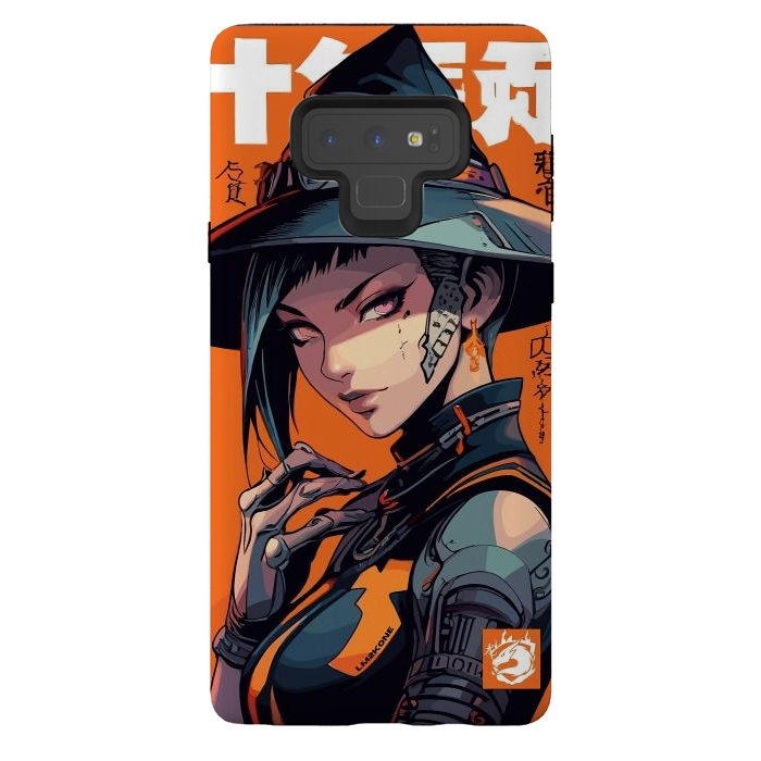 Galaxy Note 9 StrongFit Orange Halloween Witch by LM2Kone