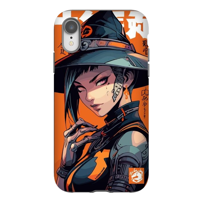 iPhone Xr StrongFit Orange Halloween Witch by LM2Kone