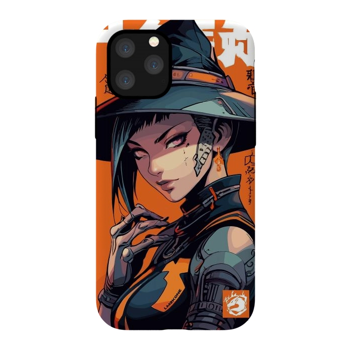 iPhone 11 Pro StrongFit Orange Halloween Witch by LM2Kone