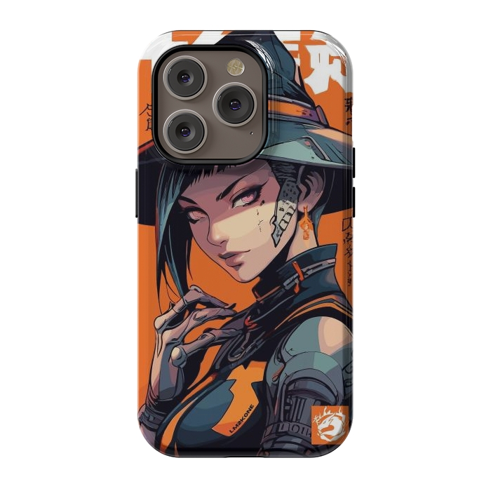 iPhone 14 Pro StrongFit Orange Halloween Witch by LM2Kone