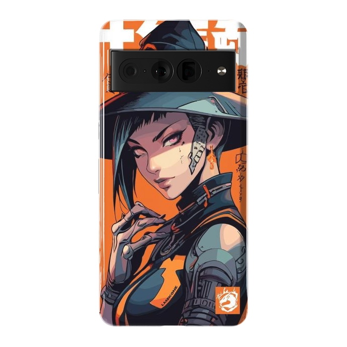 Pixel 7 Pro StrongFit Orange Halloween Witch by LM2Kone