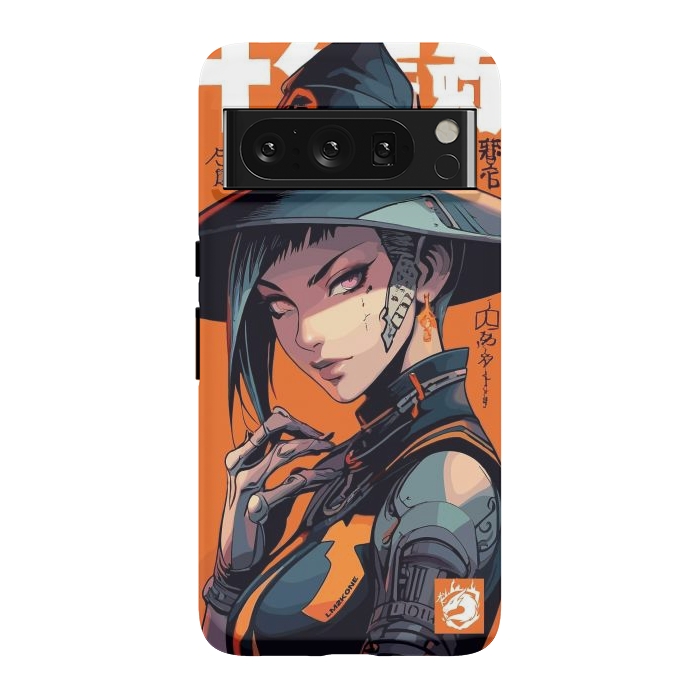 Pixel 8 Pro StrongFit Orange Halloween Witch by LM2Kone