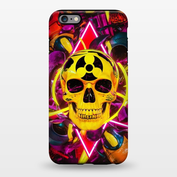 iPhone 6/6s plus StrongFit Radioactive Skull by JohnnyVillas