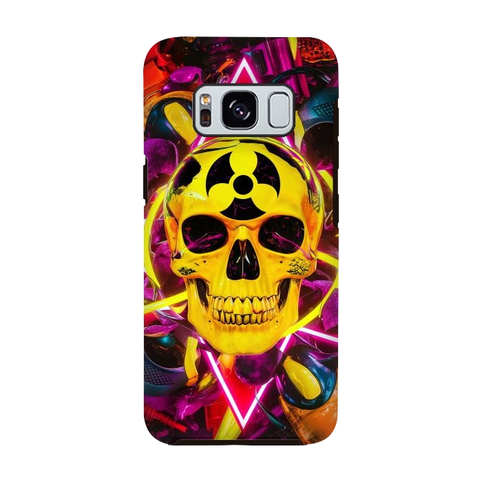 Galaxy S8 StrongFit Radioactive Skull by JohnnyVillas