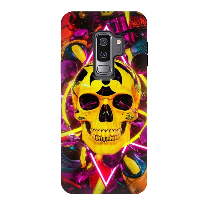 Galaxy S9 plus StrongFit Radioactive Skull by JohnnyVillas