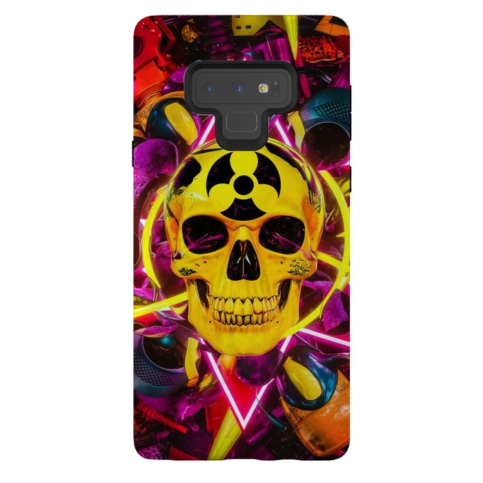 Galaxy Note 9 StrongFit Radioactive Skull by JohnnyVillas