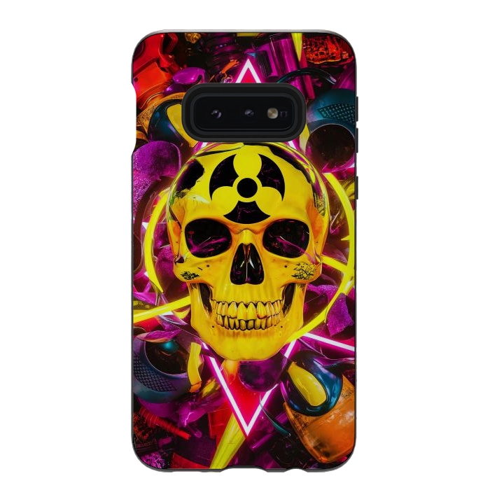 Galaxy S10e StrongFit Radioactive Skull by JohnnyVillas