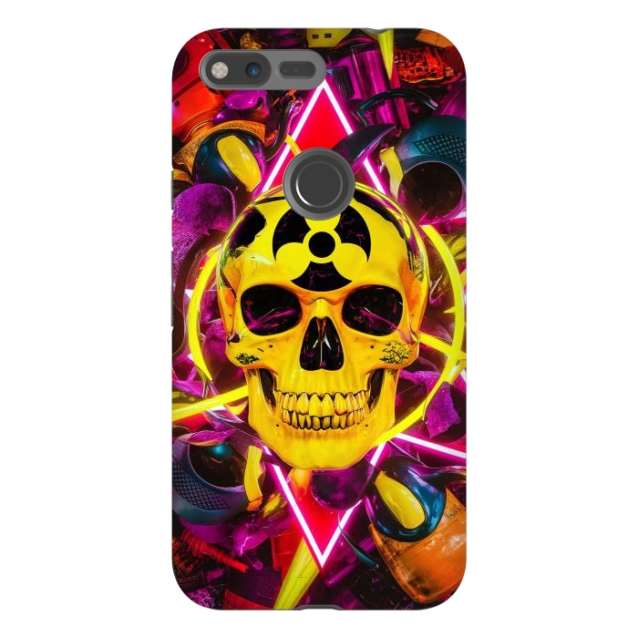 Pixel XL StrongFit Radioactive Skull by JohnnyVillas