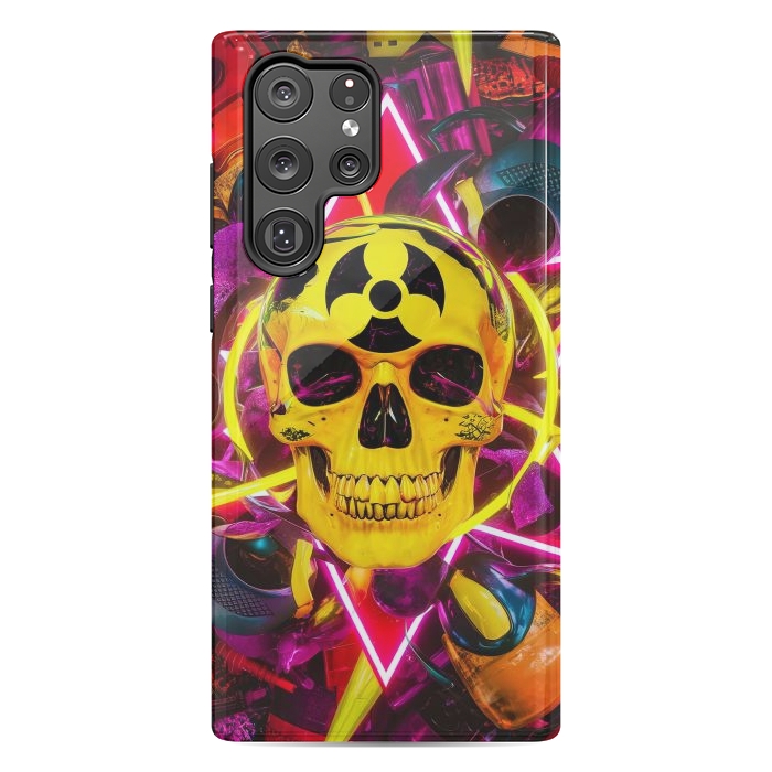 Galaxy S22 Ultra StrongFit Radioactive Skull by JohnnyVillas