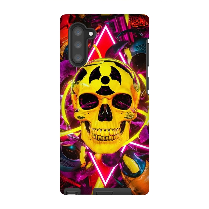 Galaxy Note 10 StrongFit Radioactive Skull by JohnnyVillas