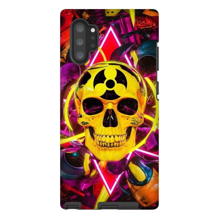 Galaxy Note 10 plus StrongFit Radioactive Skull by JohnnyVillas