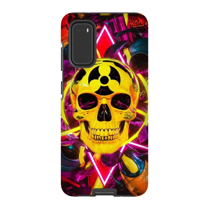 Galaxy S20 StrongFit Radioactive Skull by JohnnyVillas