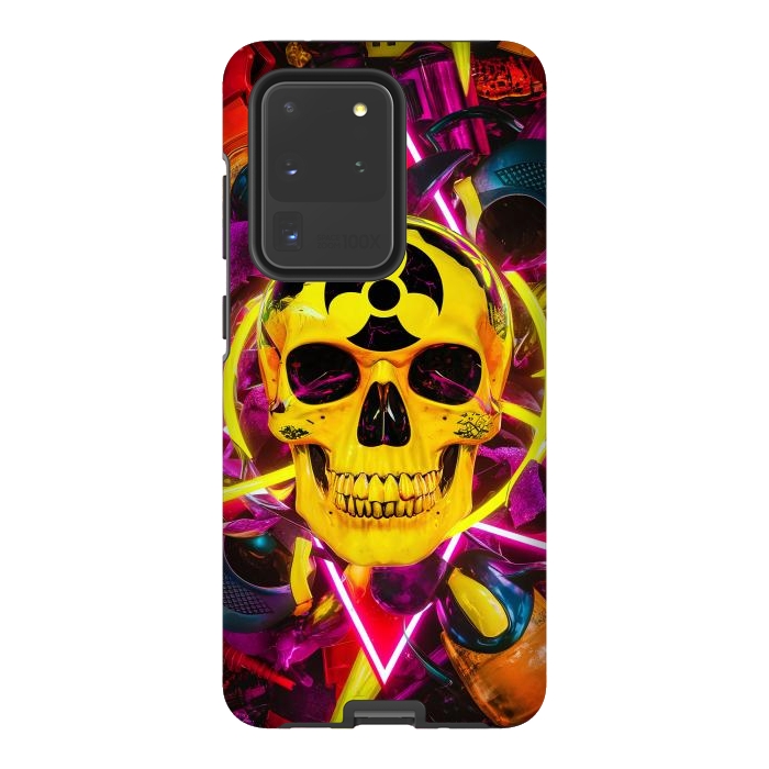 Galaxy S20 Ultra StrongFit Radioactive Skull by JohnnyVillas