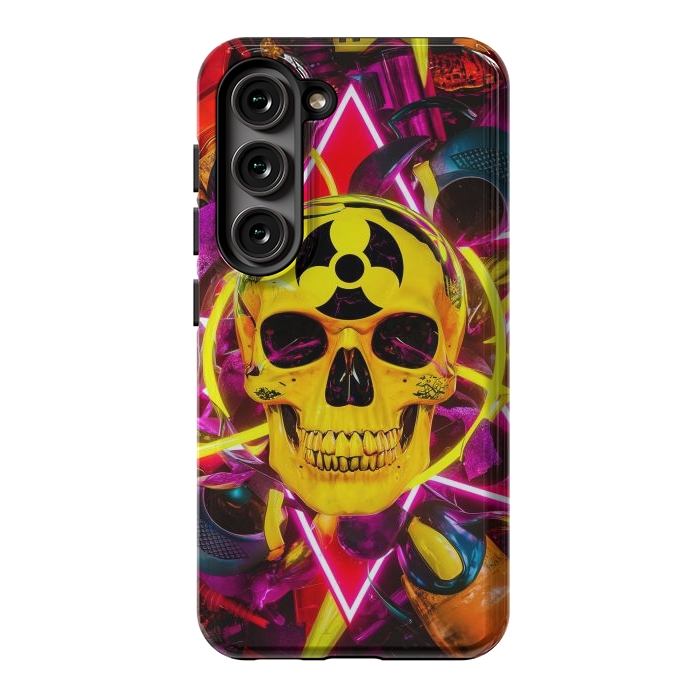 Galaxy S23 StrongFit Radioactive Skull by JohnnyVillas