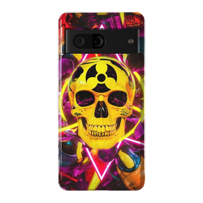 Pixel 7 StrongFit Radioactive Skull by JohnnyVillas