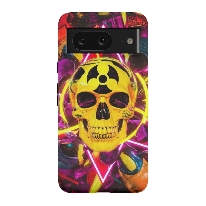 Pixel 8 StrongFit Radioactive Skull by JohnnyVillas