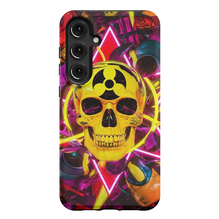 Galaxy S24 Plus StrongFit Radioactive Skull by JohnnyVillas