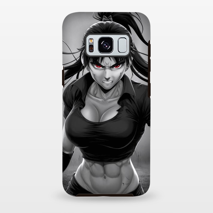 Galaxy S8 plus StrongFit Angry Girl Anime by JohnnyVillas