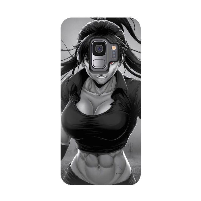 Galaxy S9 StrongFit Angry Girl Anime by JohnnyVillas