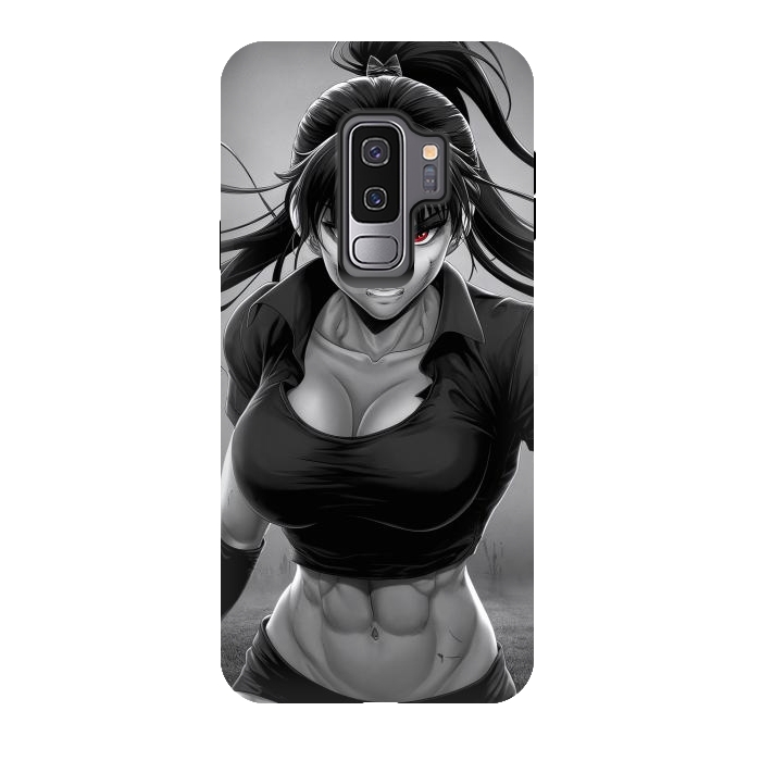 Galaxy S9 plus StrongFit Angry Girl Anime by JohnnyVillas