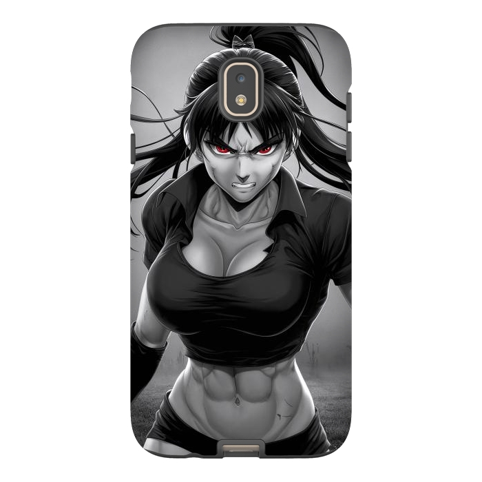 Galaxy J7 StrongFit Angry Girl Anime by JohnnyVillas