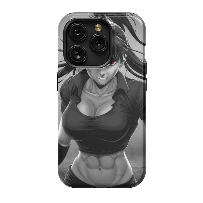 iPhone 15 Pro StrongFit Angry Girl Anime by JohnnyVillas