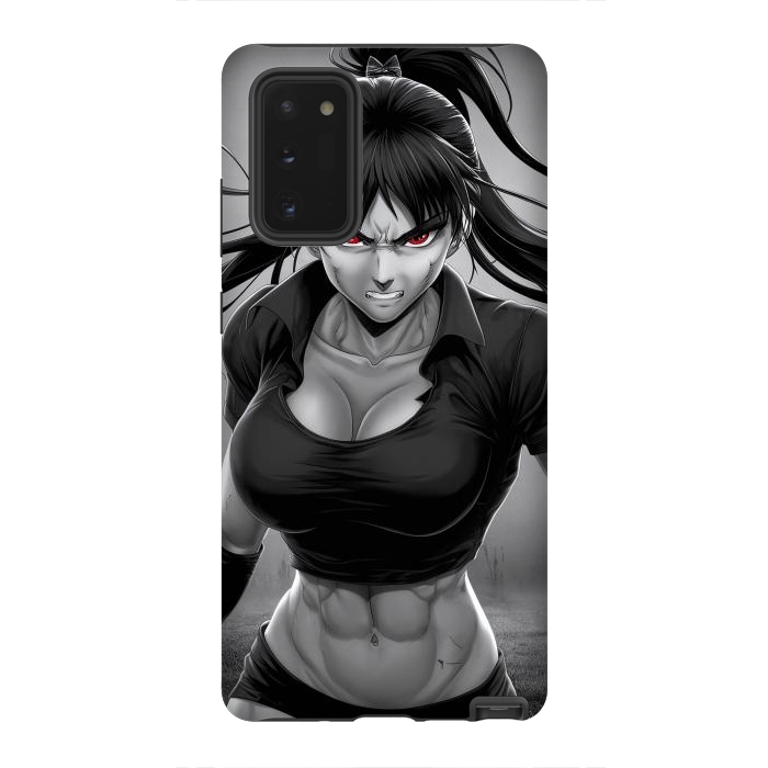 Galaxy Note 20 StrongFit Angry Girl Anime by JohnnyVillas