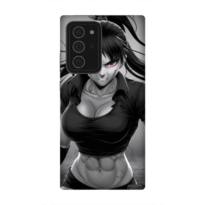 Galaxy Note 20 Ultra StrongFit Angry Girl Anime by JohnnyVillas